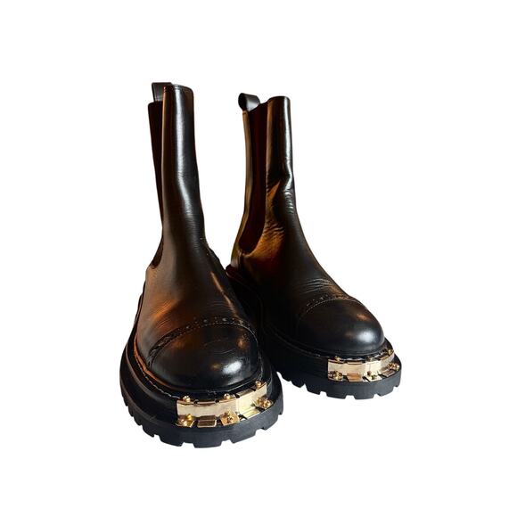 Sandro Ankle Boots with Notched Sole - Picture 1 of 5
